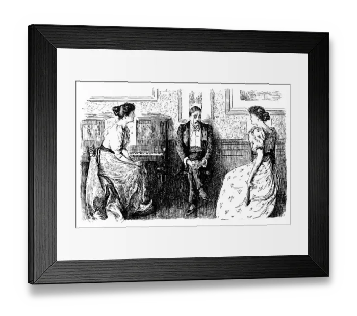 Framed Print : British London satire caricatures comics cartoon illustrations Framed Print : British London satire caricatures comics cartoon illustrations