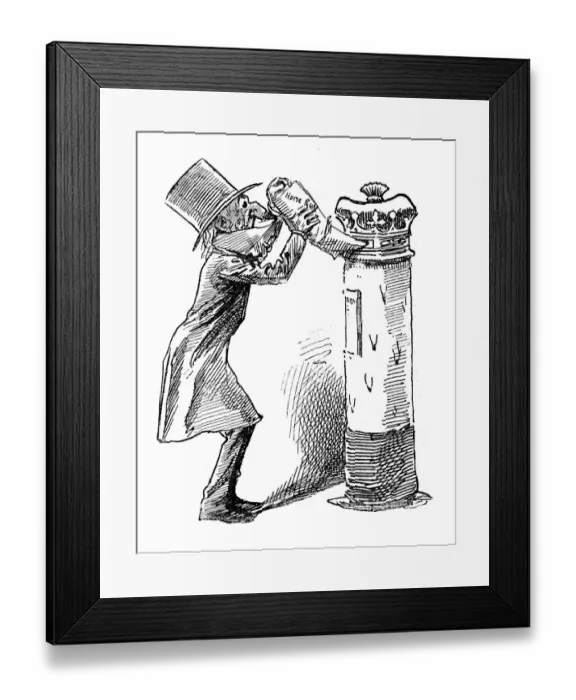 Framed Print : British London satire caricatures comics cartoon illustrations: Posted Framed Print : British London satire caricatures comics cartoon illustrations: Posted