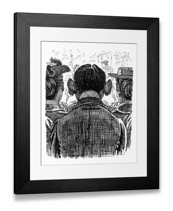 Framed Print : British London satire caricatures comics cartoon illustrations: Back Framed Print : British London satire caricatures comics cartoon illustrations: Back