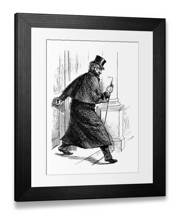 Framed Print : British London satire caricatures comics cartoon illustrations Framed Print : British London satire caricatures comics cartoon illustrations
