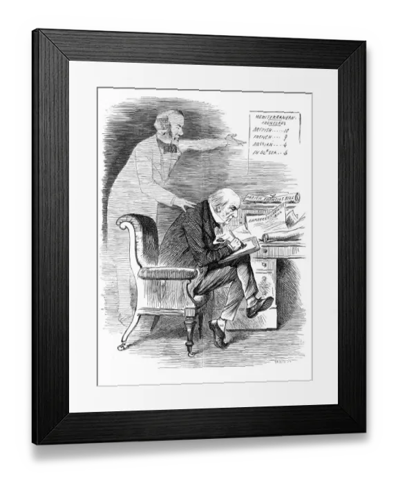 Framed Print : British London satire caricatures comics cartoon illustrations: Writing Framed Print : British London satire caricatures comics cartoon illustrations: Writing