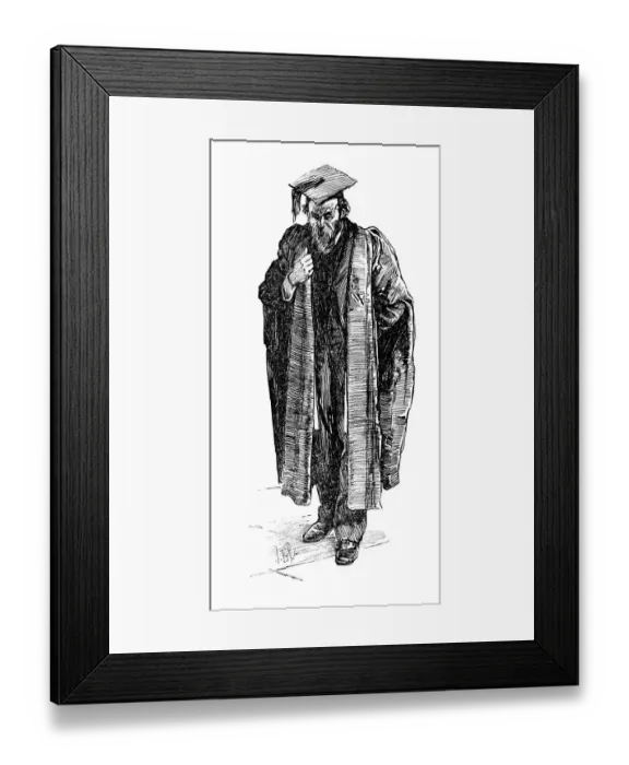 Framed Print : British London satire caricatures comics cartoon illustrations: Academic Framed Print : British London satire caricatures comics cartoon illustrations: Academic