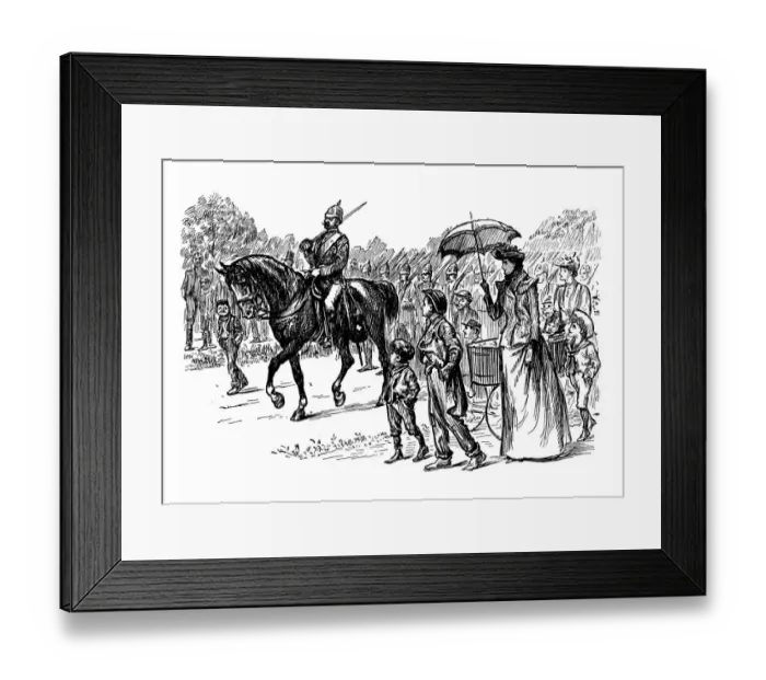 Framed Print : British London satire caricatures comics cartoon illustrations Framed Print : British London satire caricatures comics cartoon illustrations