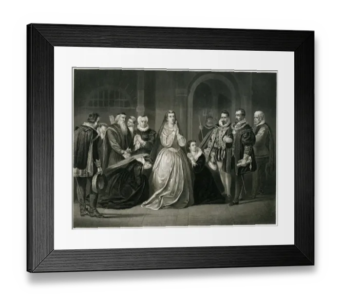 Framed Print : Last Moments For Mary Queen Of Scots Framed Print : Last Moments For Mary Queen Of Scots