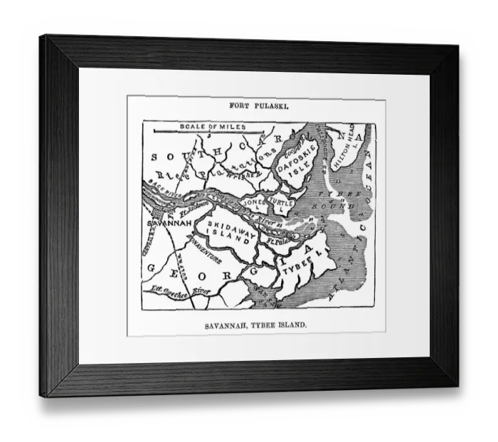 Framed Print : Fort Puaski In Savannah, Georgia Framed Print : Fort Puaski In Savannah, Georgia