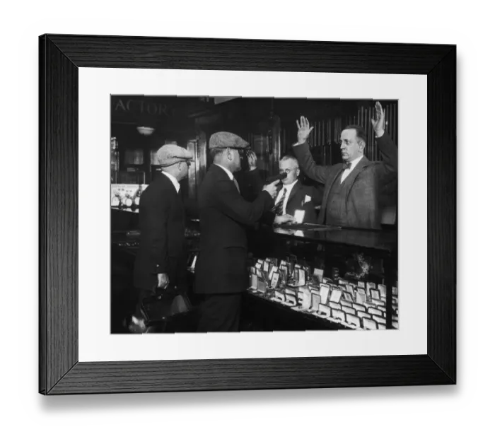 Framed Print : Jewellery Raid Framed Print : Jewellery Raid