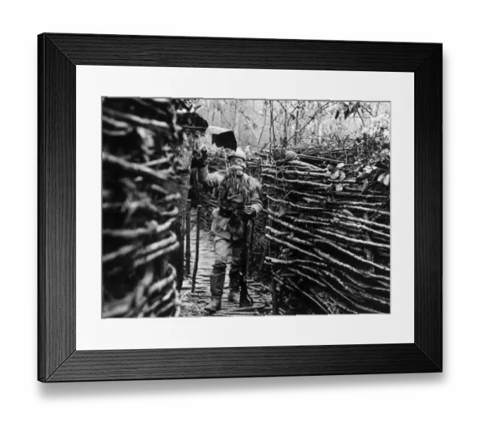 Framed Print : In A Trench Framed Print : In A Trench