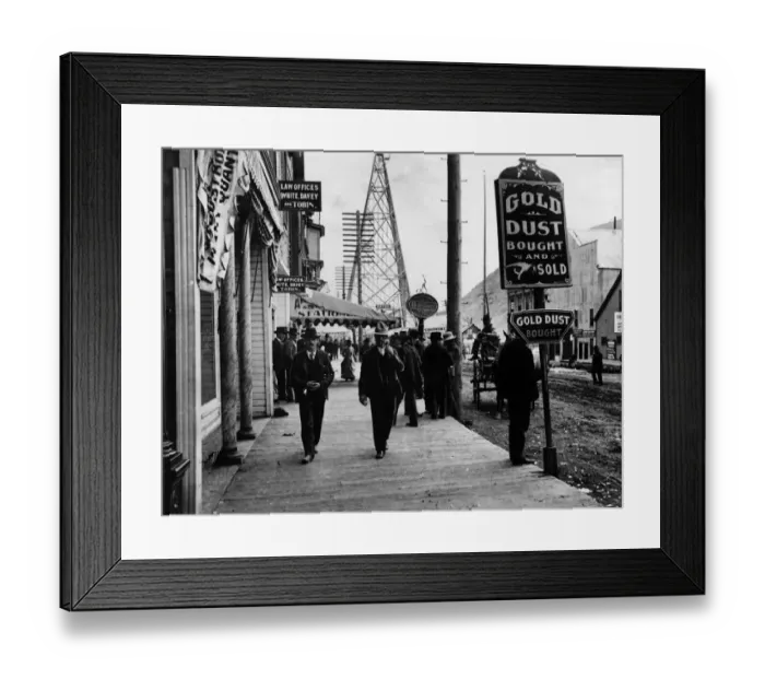 Framed Print : Gold Town. The High Street of the gold mining town Framed Print : Gold Town. The High Street of the gold mining town
