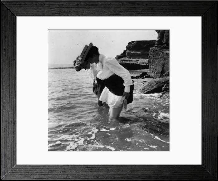 Framed Print : Paddling. Two woman paddling in the sea. (Photo by Henry Guttmann Collection / Hulton Framed Print : Paddling. Two woman paddling in the sea. (Photo by Henry Guttmann Collection / Hulton