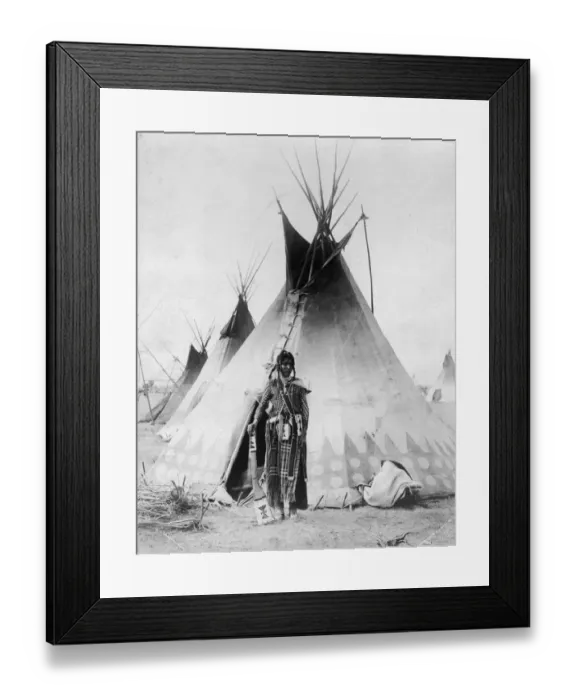 Framed Print : Plains Tribesman Framed Print : Plains Tribesman