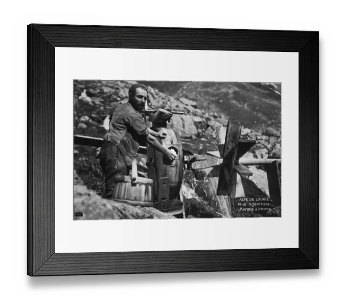 Framed Print : Making Butter Framed Print : Making Butter