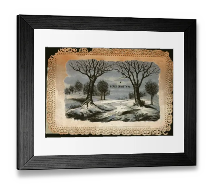 Framed Print : Snowy Scene Framed Print : Snowy Scene