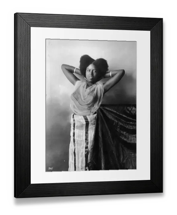 Framed Print : Afro Woman