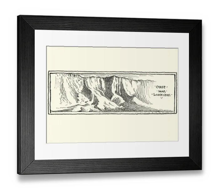 Framed Print : Sketch of the Coast near Leonidio, Greece Framed Print : Sketch of the Coast near Leonidio, Greece