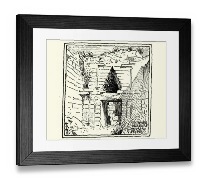 Framed Print : Sketch of the Tomb of Clytemnestra, Mycenae, Greece