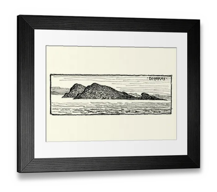 Framed Print : Sketch of Island of Dokos, Greece, 19th Century Framed Print : Sketch of Island of Dokos, Greece, 19th Century