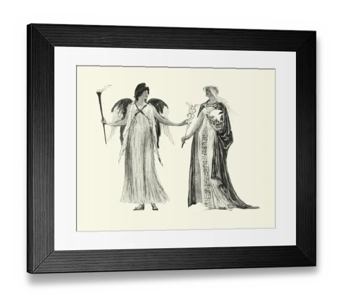 Framed Print : The spirits of freedom and commerce by Walter Crane