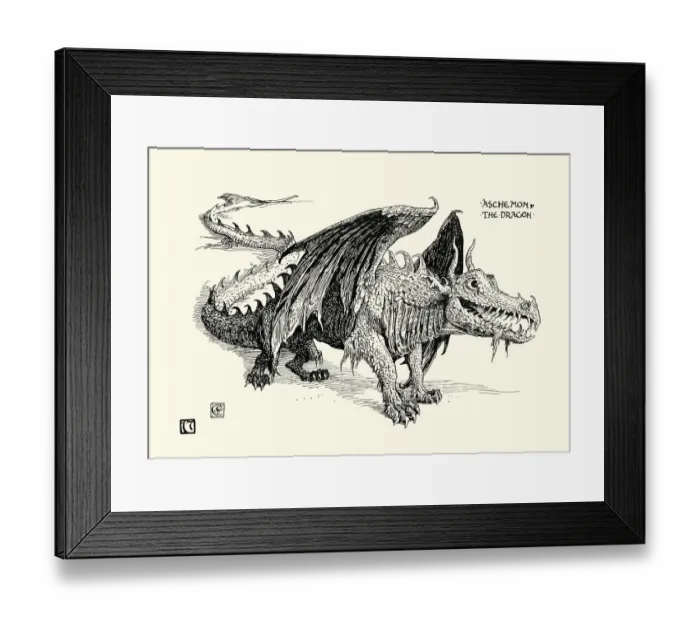 Framed Print : Aschemon the Dragon Framed Print : Aschemon the Dragon