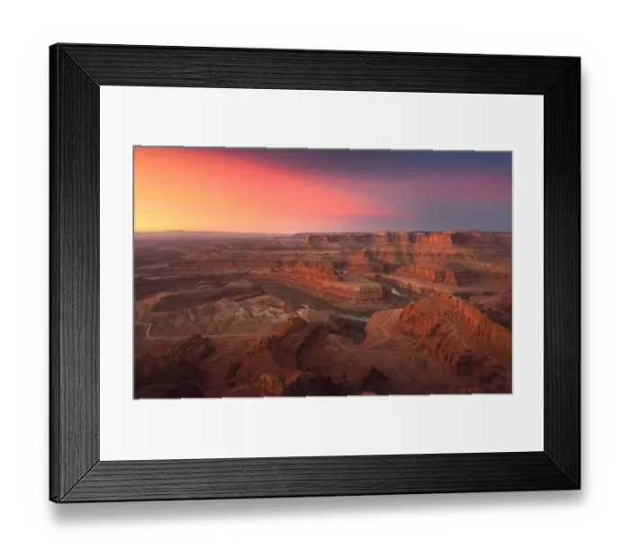 Framed Print : Dead horse state park sunset Framed Print : Dead horse state park sunset