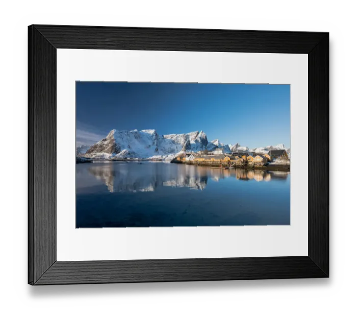 Framed Print : reflection of Norway Lofoten Winter Framed Print : reflection of Norway Lofoten Winter