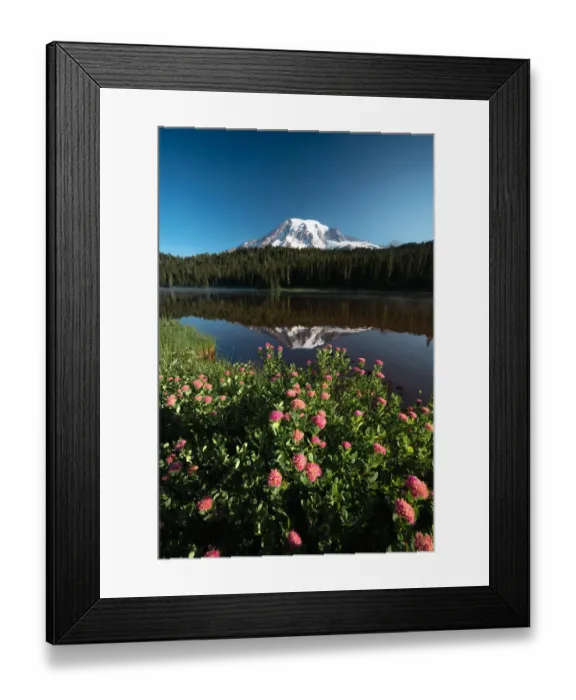 Framed Print : Reflection lake Mount Rainier Framed Print : Reflection lake Mount Rainier