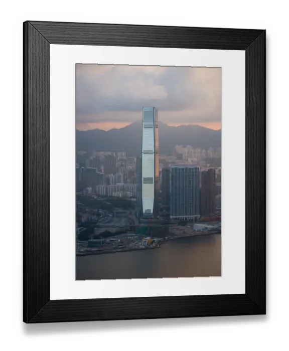Framed Print : Stand tall Hong Kong city sunset Framed Print : Stand tall Hong Kong city sunset