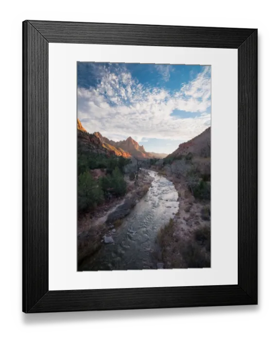 Framed Print : Zion national park sunset Framed Print : Zion national park sunset