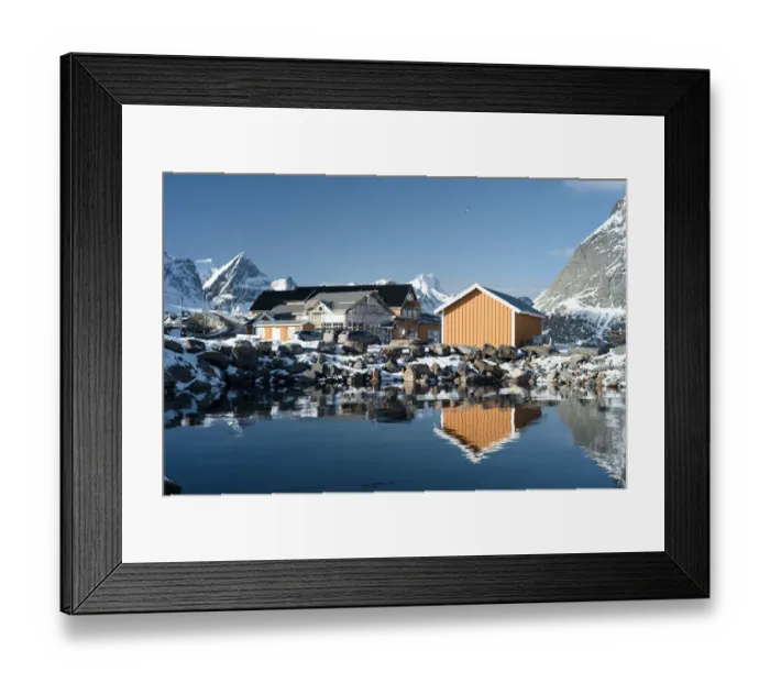 Framed Print : Lofoten Fjord Norway Framed Print : Lofoten Fjord Norway