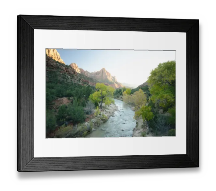 Framed Print : Zion national park in scene
