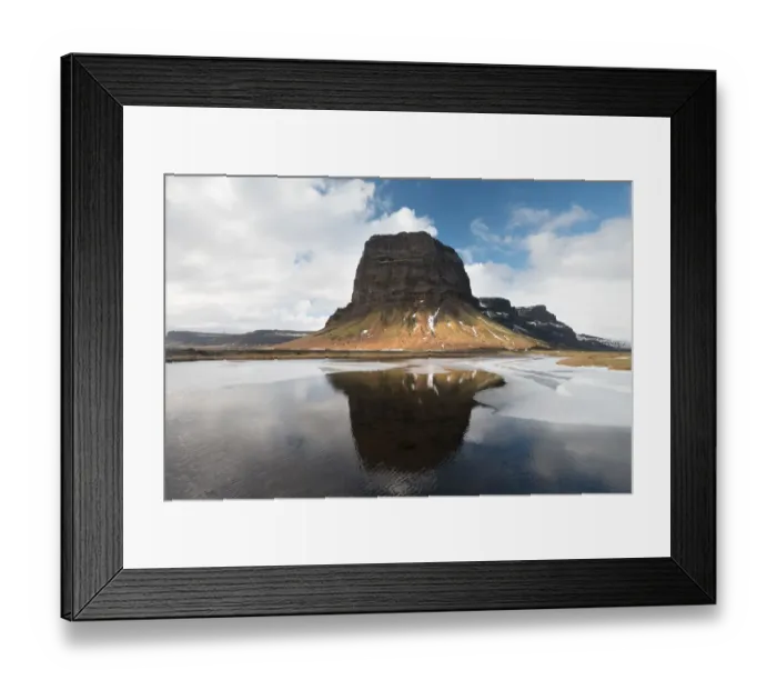 Framed Print : lomagnupur iceland reflection Framed Print : lomagnupur iceland reflection