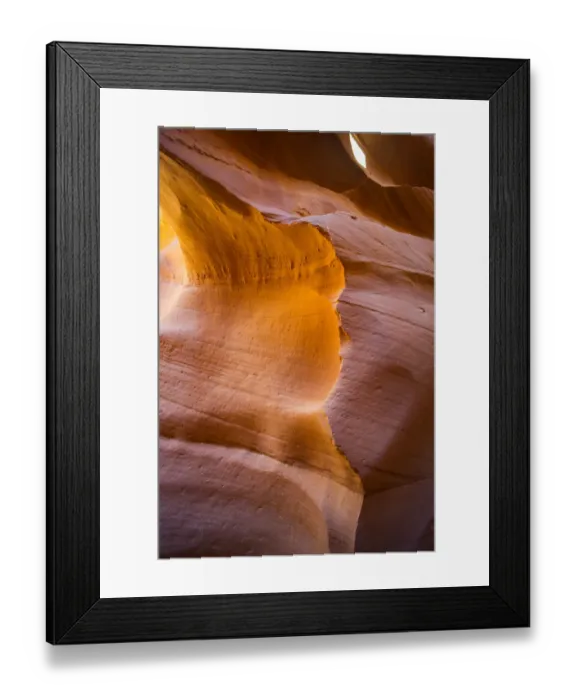 Framed Print : slot canyon curve Framed Print : slot canyon curve