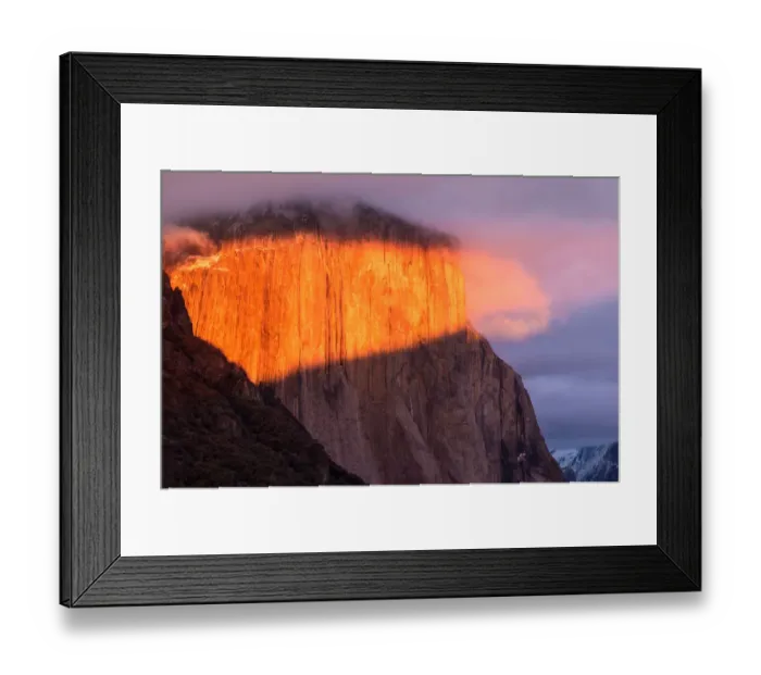 Framed Print : El capitan mountain sunlit Framed Print : El capitan mountain sunlit