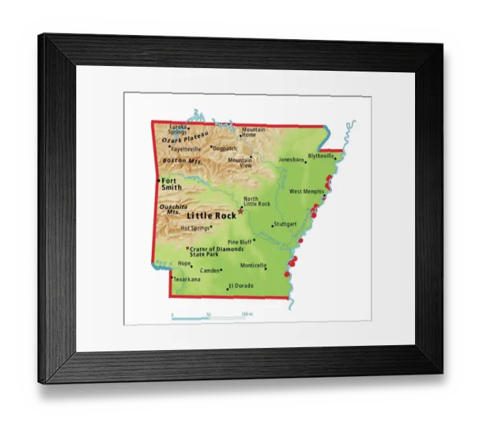 Framed Print : Reference Maps, 103745686