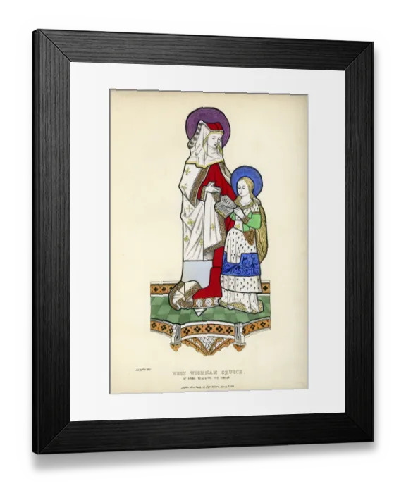 Framed Print : Saint Anne teaching the Virgin Framed Print : Saint Anne teaching the Virgin