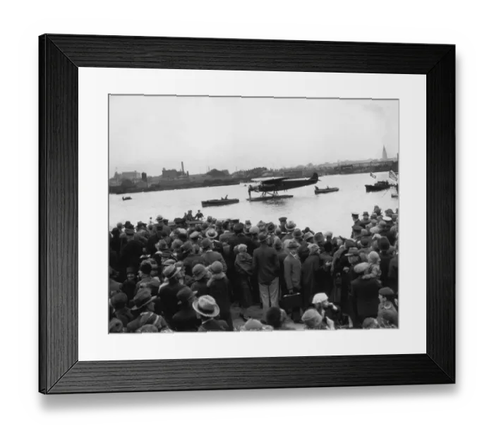 Framed Print : Earhart Arrives Framed Print : Earhart Arrives