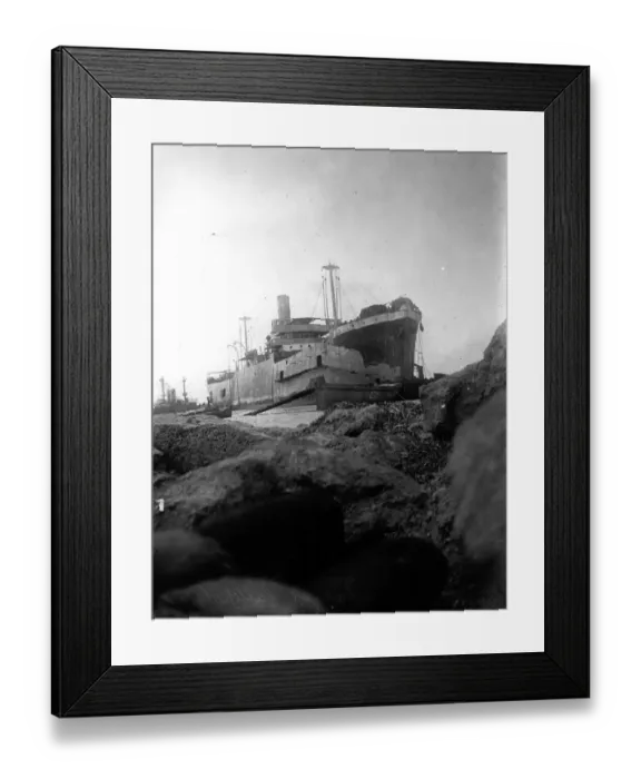 Framed Print : Gallipoli. The River Clyde on the rocks at Gallipoli Framed Print : Gallipoli. The River Clyde on the rocks at Gallipoli