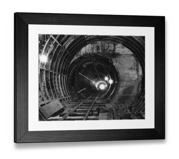 Framed Print : Tube Tunnel