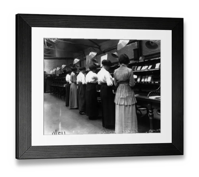 Framed Print : Postal Sorters Framed Print : Postal Sorters