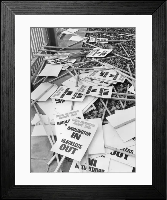Framed Print : Discrded Placards Framed Print : Discrded Placards