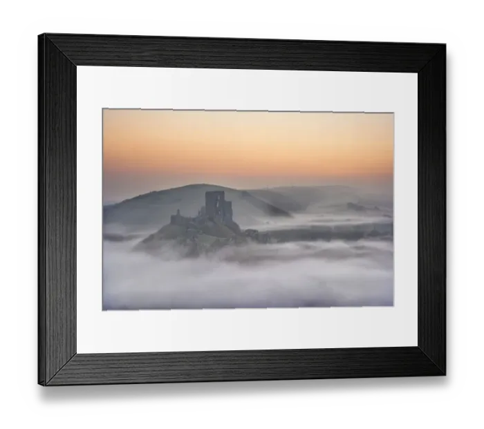 Framed Print : Castle mist