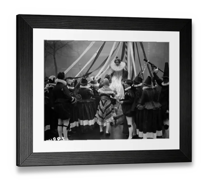 Framed Print : Central School of Arts students May Queen Framed Print : Central School of Arts students May Queen
