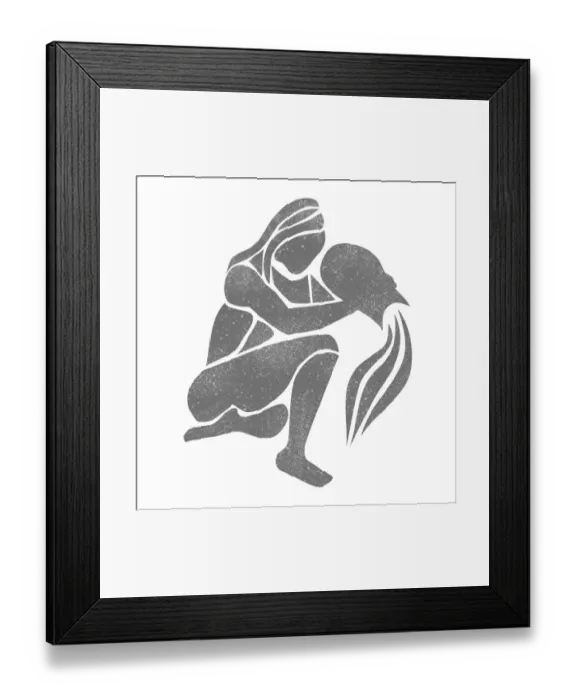 Framed Print : Astrology zodiac signs - aquarius Framed Print : Astrology zodiac signs - aquarius