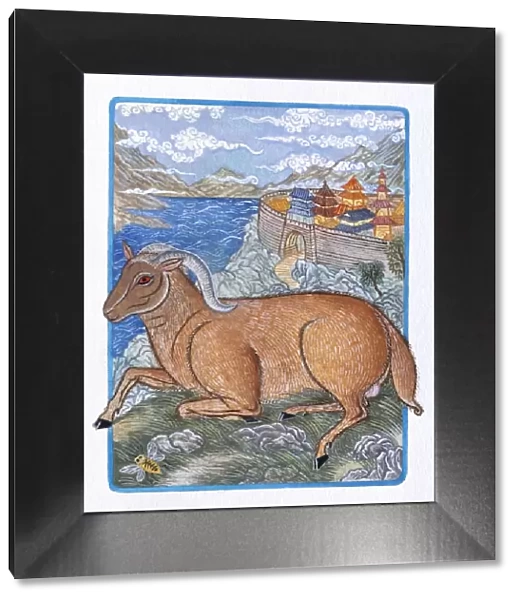 Illustration of Lonely Ram, representing Chinese Year Of The Ram