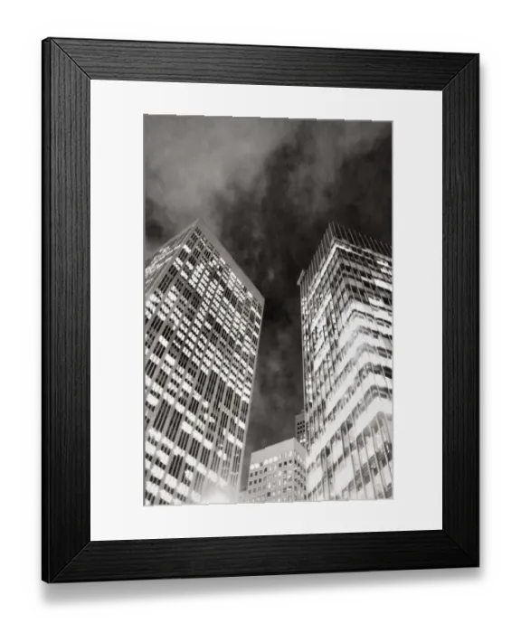 Framed Print : Downtown skyscrapers Framed Print : Downtown skyscrapers
