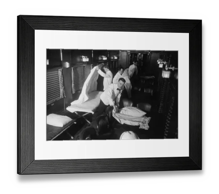 Framed Print : Train Stewards Framed Print : Train Stewards