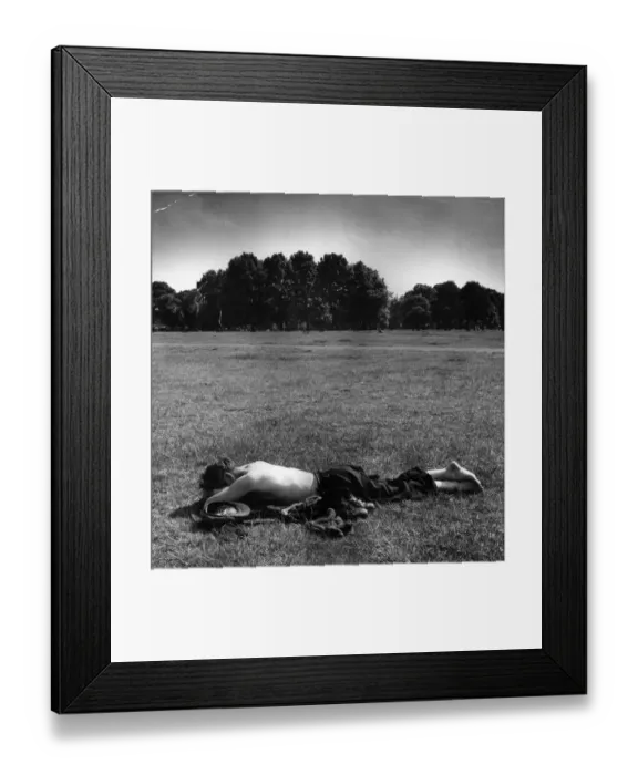 Framed Print : Sunbather. A man sunbathing in Londons Hyde Park Framed Print : Sunbather. A man sunbathing in Londons Hyde Park
