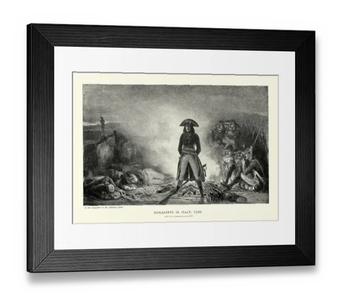 Framed Print : Napoleon Bonaparte in Italy, 1796 Framed Print : Napoleon Bonaparte in Italy, 1796