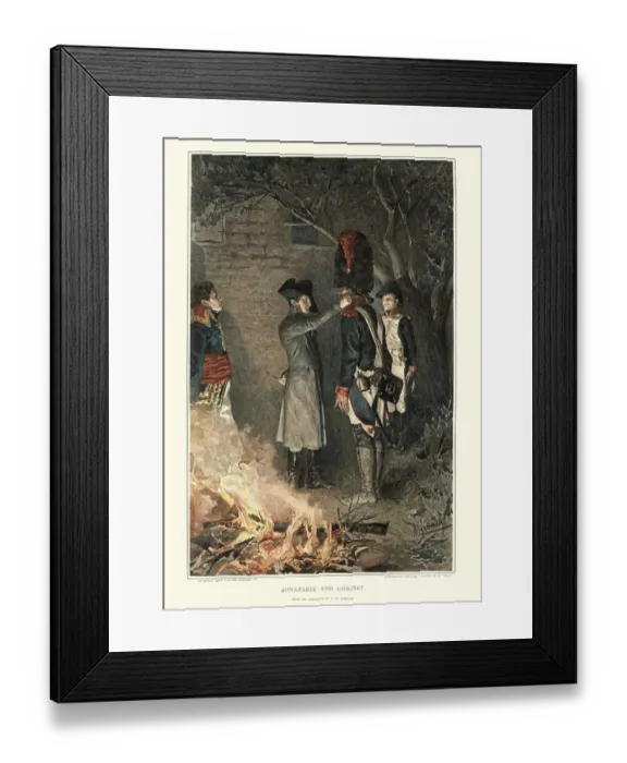 Framed Print : Napoleon Bonaparte and Jean-Roch Coignet, French soldier Framed Print : Napoleon Bonaparte and Jean-Roch Coignet, French soldier