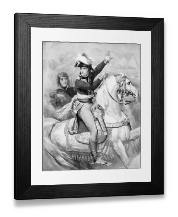 Framed Print : Antique illustration: Napoleon Bonaparte in Egypt Framed Print : Antique illustration: Napoleon Bonaparte in Egypt
