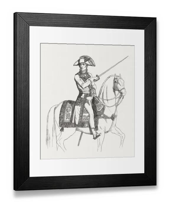 Framed Print : Napoleon Bonaparte as the First Consul, wood engraving, published 1881 Framed Print : Napoleon Bonaparte as the First Consul, wood engraving, published 1881